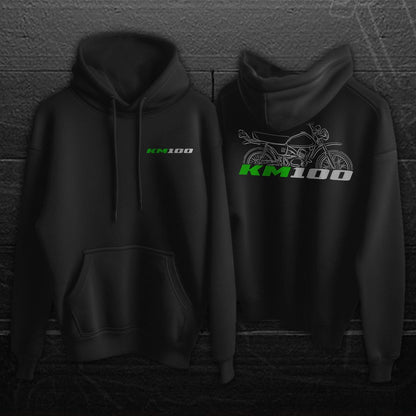 Kawasaki KM100 Inspired Hoodie - Motorcycle Sweatshirt for Riders