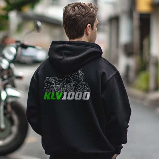 Kawasaki KLV1000 Inspired Hoodie - Motorcycle Sweatshirt for Riders