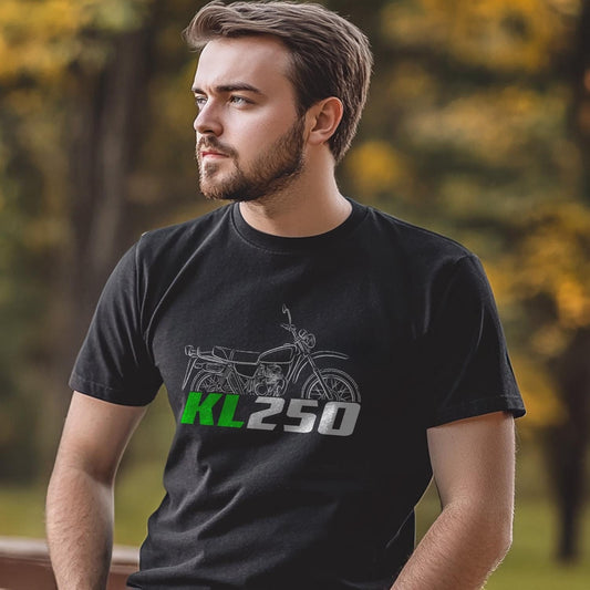 Kawasaki KL250 Inspired T-Shirt - Motorcycle Tee Shirt for Riders