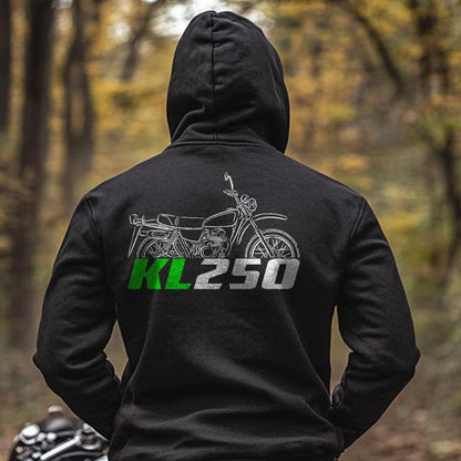 Kawasaki KL250 Inspired Hoodie - Motorcycle Sweatshirt for Riders