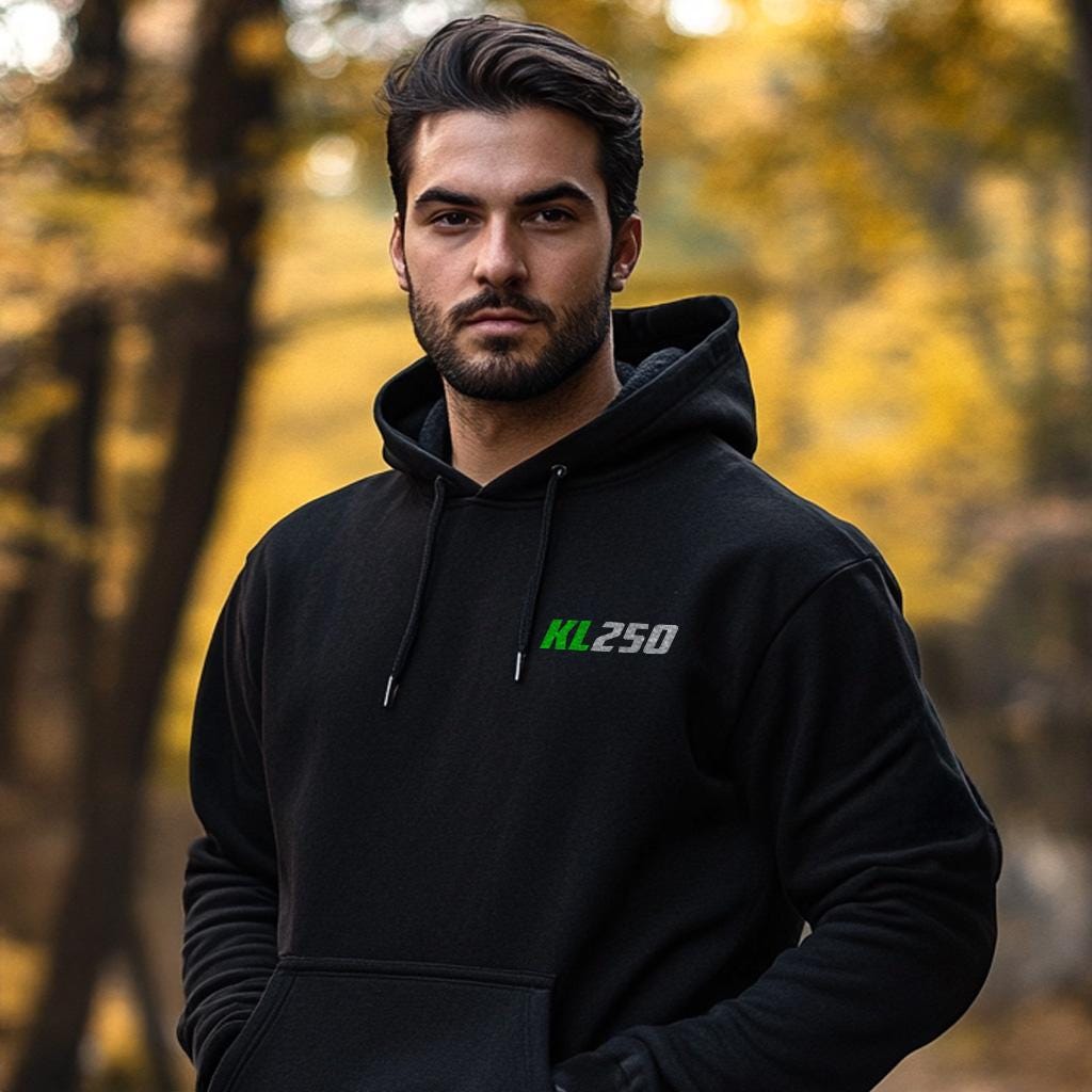 Kawasaki KL250 Inspired Hoodie - Motorcycle Sweatshirt for Riders