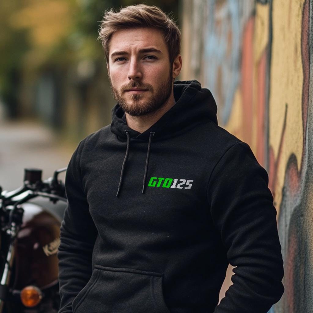 Kawasaki GTO 125 Inspired Hoodie - Motorcycle Sweatshirt for Riders