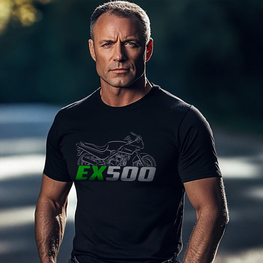 Kawasaki EX500 Inspired T-Shirt - Motorcycle Tee Shirt for Riders