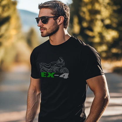 Kawasaki EX-4 Inspired T-Shirt - Motorcycle Tee Shirt for Riders