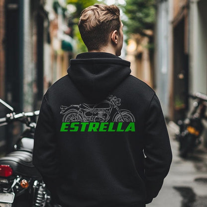 Kawasaki Estrella Inspired Hoodie - Motorcycle Sweatshirt for Riders