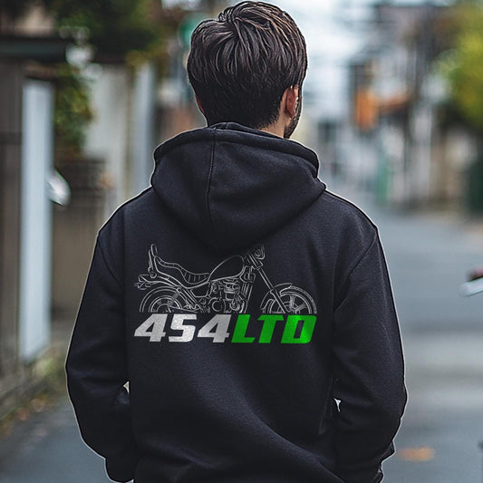 Kawasaki 454 LTD Inspired Hoodie - Motorcycle Sweatshirt for Riders
