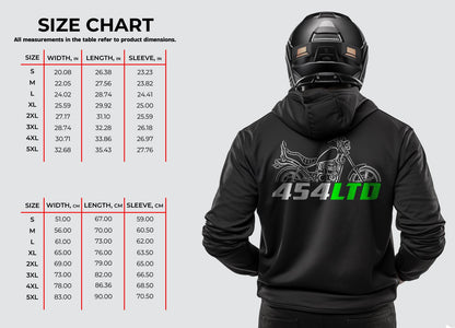 Kawasaki 454 LTD Inspired Hoodie - Motorcycle Sweatshirt for Riders