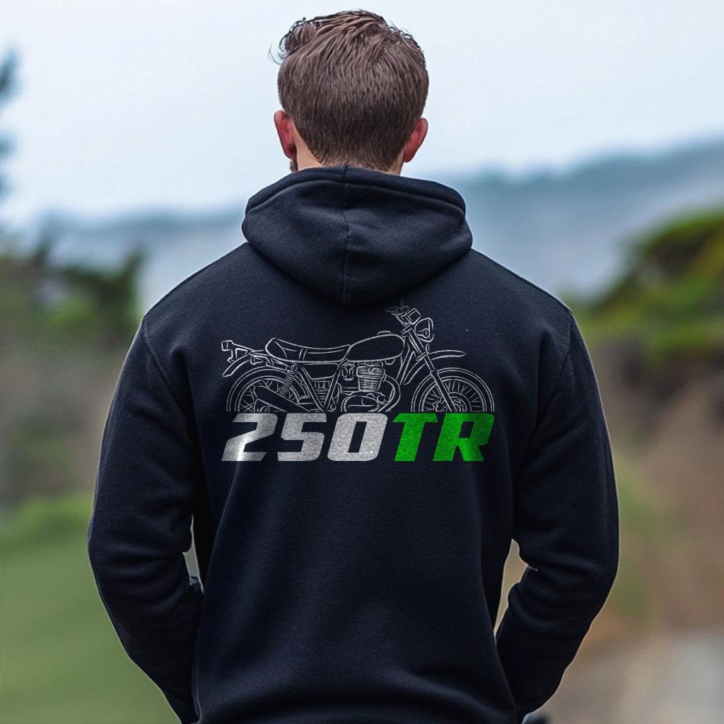 Kawasaki 250TR Inspired Hoodie - Motorcycle Sweatshirt for Riders