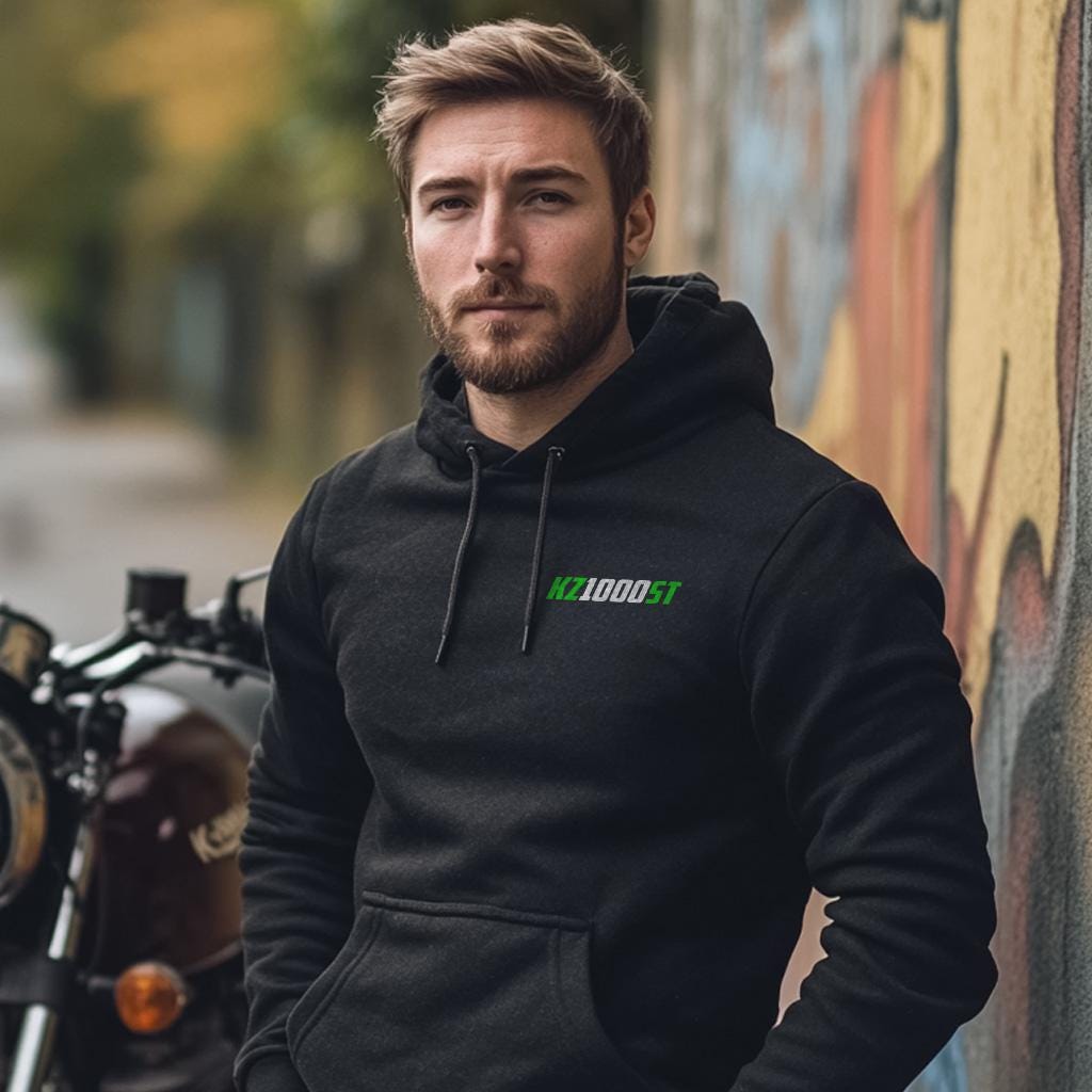 Kawasaki Z1000ST & KZ1000ST Inspired Hoodie - Motorcycle Sweatshirt for Riders