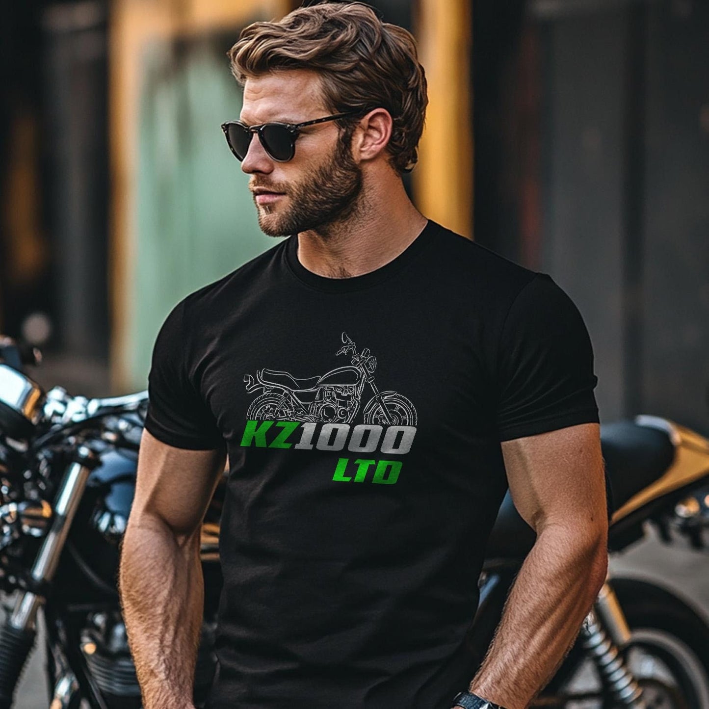 Kawasaki Z1000LTD & KZ1000LTD Inspired T-Shirt - Motorcycle Tee Shirt for Riders
