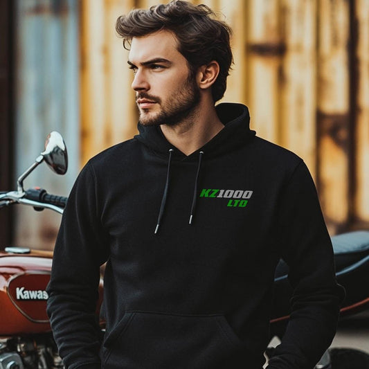 Kawasaki Z1000LTD & KZ1000LTD Inspired Hoodie - Motorcycle Sweatshirt for Riders