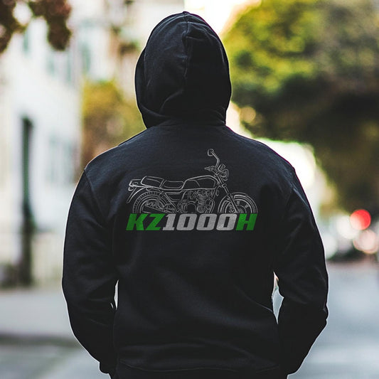 Kawasaki Z1000H & KZ1000H 1980 Inspired Hoodie - Motorcycle Sweatshirt for Riders