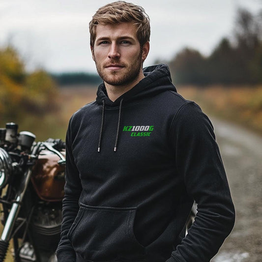 Kawasaki Z1000 & KZ1000G Classic 1980 Inspired Hoodie - Motorcycle Sweatshirt for Riders
