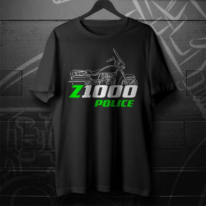 Kawasaki Z1000 & KZ1000 Police Inspired T-Shirt - Motorcycle Tee Shirt for Riders