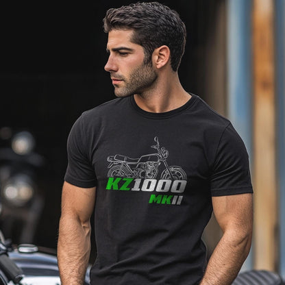 Kawasaki Z1000 & KZ1000 MKII Inspired T-Shirt - Motorcycle Tee Shirt for Riders