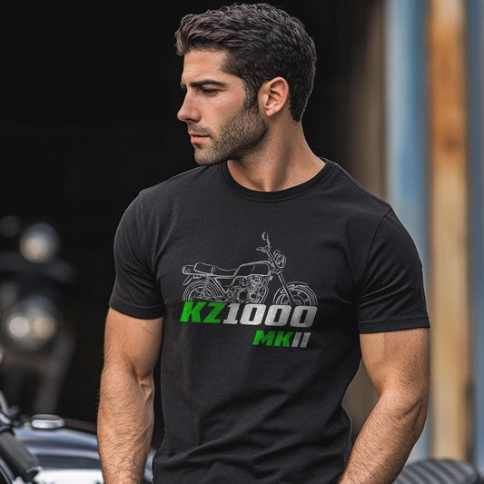 Kawasaki Z1000 & KZ1000 MKII Inspired T-Shirt - Motorcycle Tee Shirt for Riders