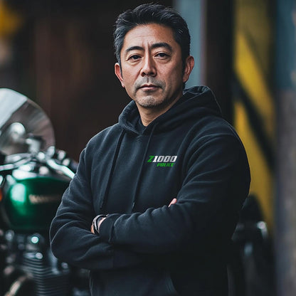 Kawasaki Z1000 & KZ1000 Police Inspired Hoodie - Motorcycle Sweatshirt for Riders