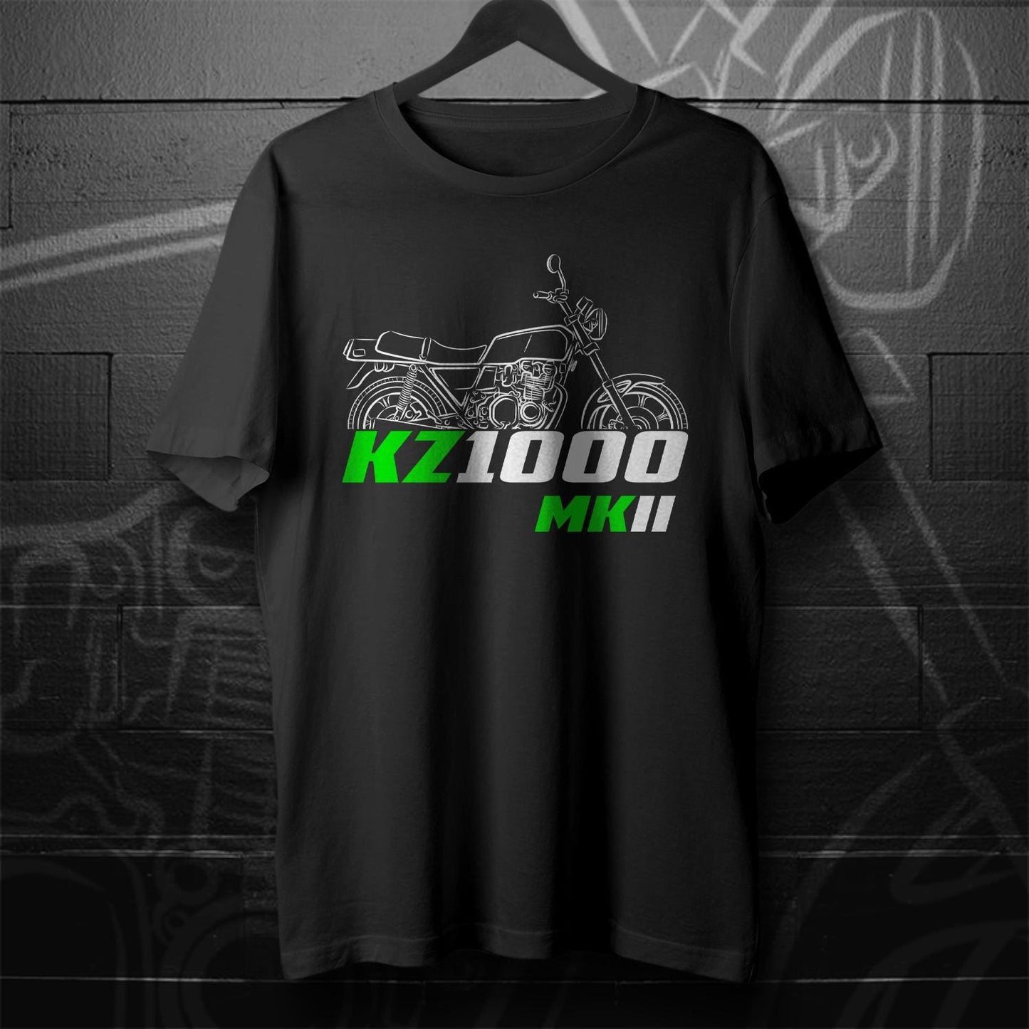 Kawasaki Z1000 & KZ1000 MKII Inspired T-Shirt - Motorcycle Tee Shirt for Riders
