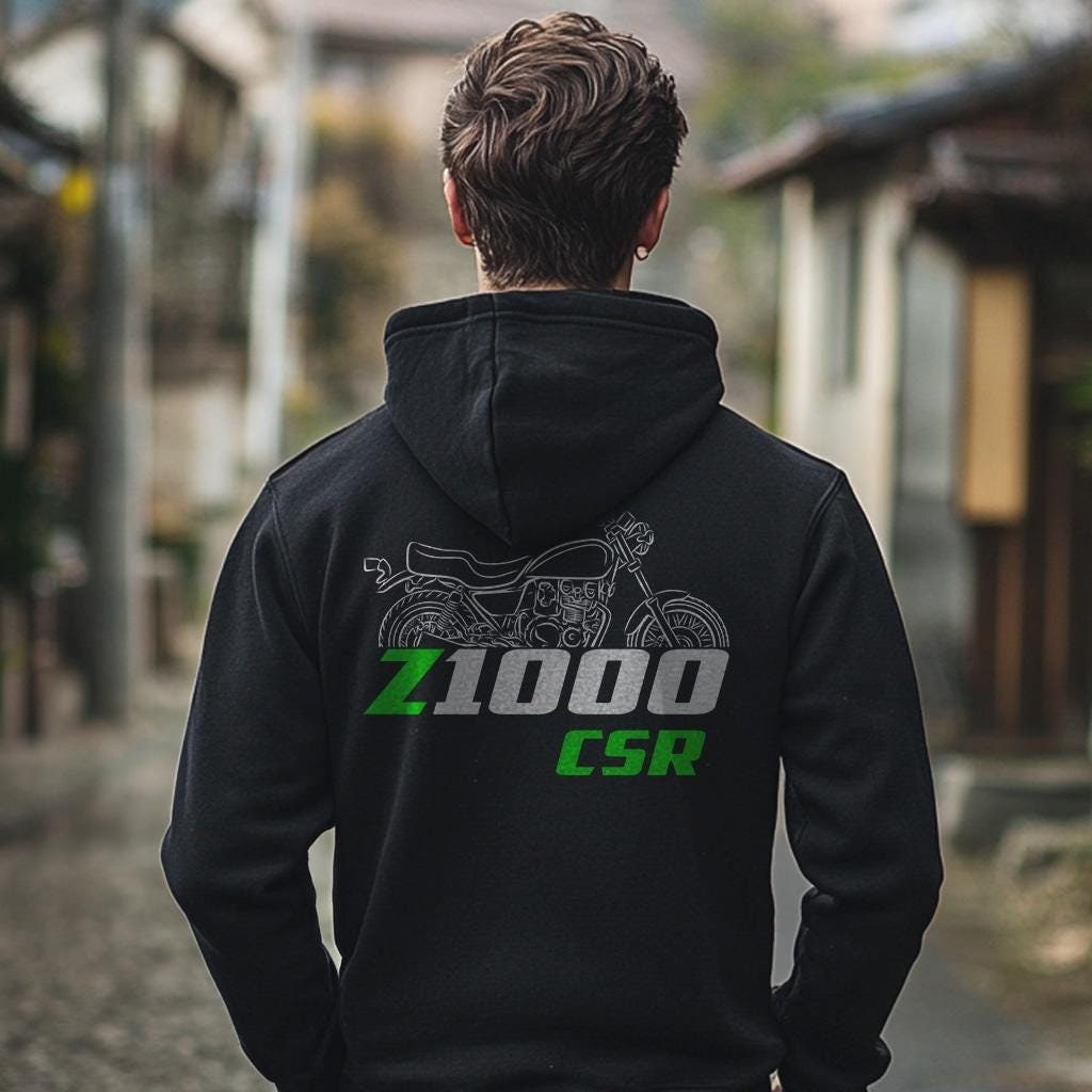 Kawasaki Z1000 & KZ1000 CSR Inspired Hoodie - Motorcycle Sweatshirt for Riders