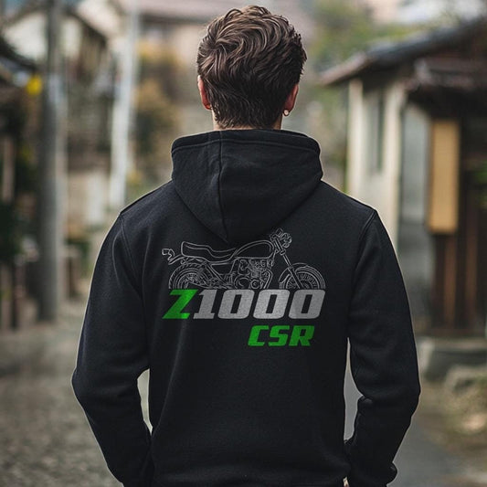 Kawasaki Z1000 & KZ1000 CSR Inspired Hoodie - Motorcycle Sweatshirt for Riders