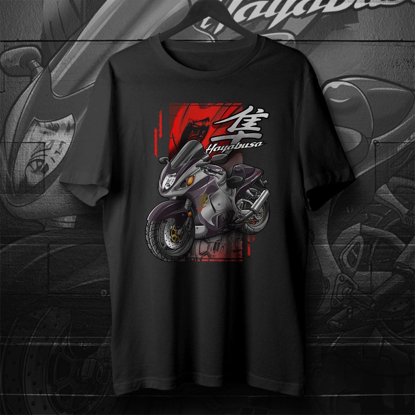 Suzuki Hayabusa 2001-02 Inspired T-Shirt - Motorcycle Tee Shirt