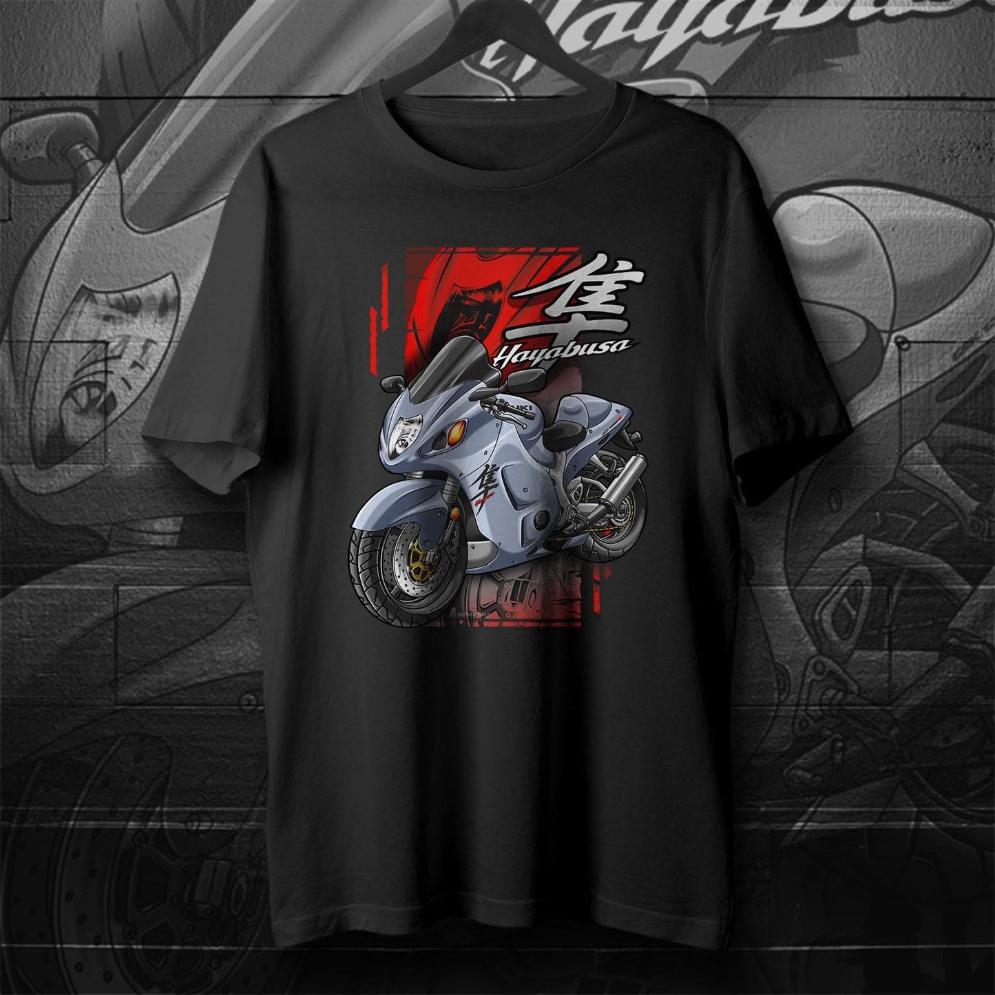 Suzuki Hayabusa 2001-02 Inspired T-Shirt - Motorcycle Tee Shirt