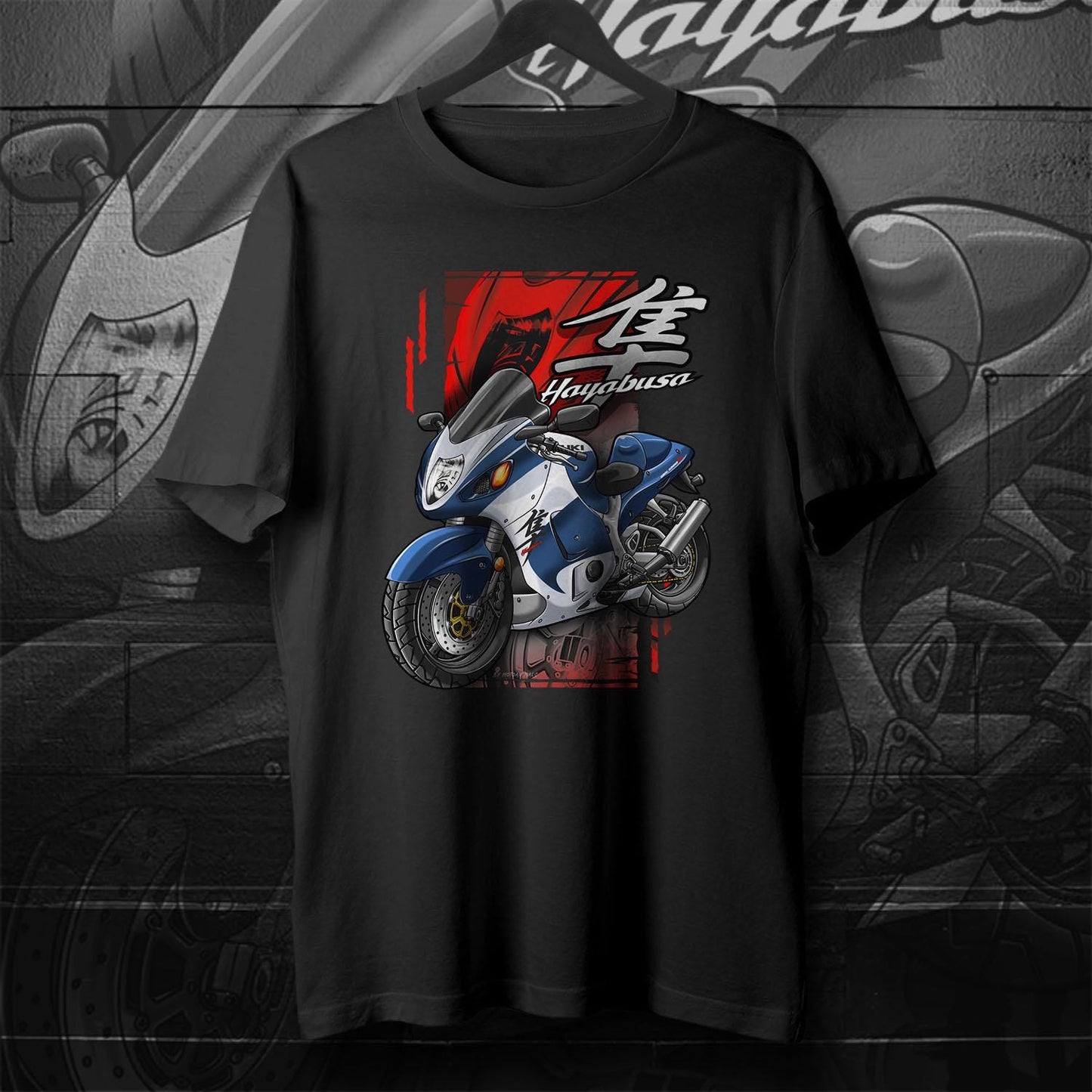 Suzuki Hayabusa 2001-02 Inspired T-Shirt - Motorcycle Tee Shirt