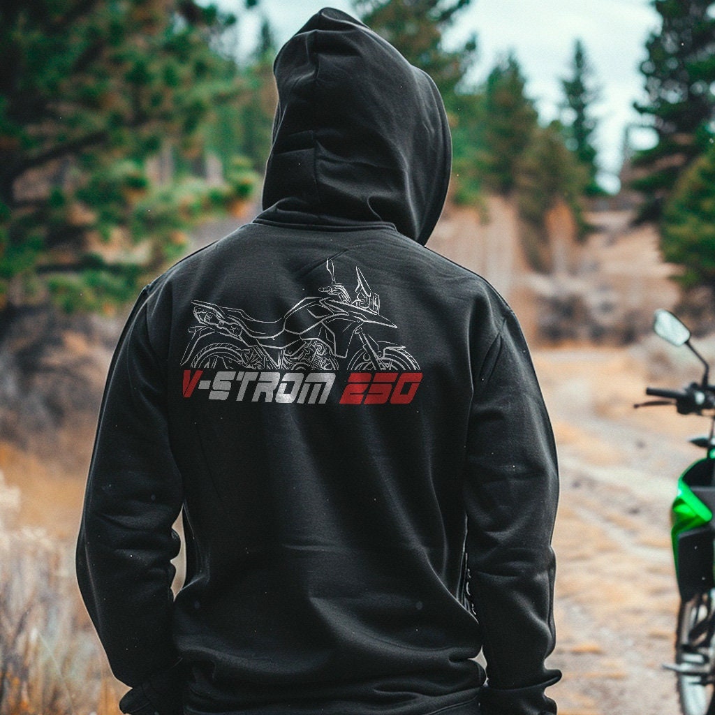 Suzuki V-STROM 250 Hoodie - Motorcycle Sweatshirt for ADV Riders