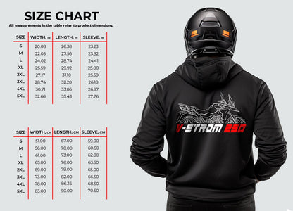 Suzuki V-STROM 250 Hoodie - Motorcycle Sweatshirt for ADV Riders