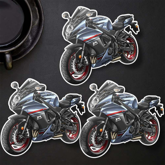 Suzuki GSX-R600 2023-24 Inspired Stickers - Set of 3 Biker Motorcycle Decals