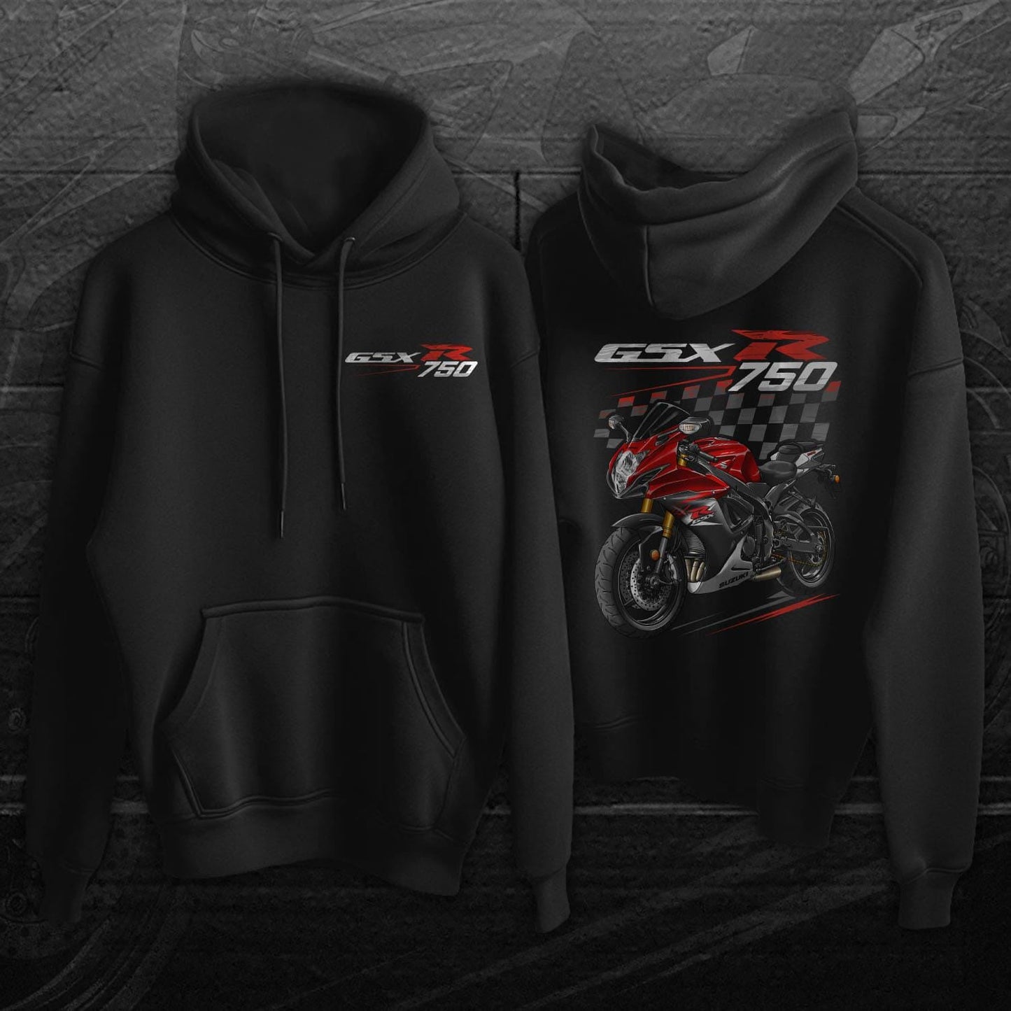 Suzuki GSX-R750 2015-16 Inspired Hoodie - Motorcycle Sweatshirt