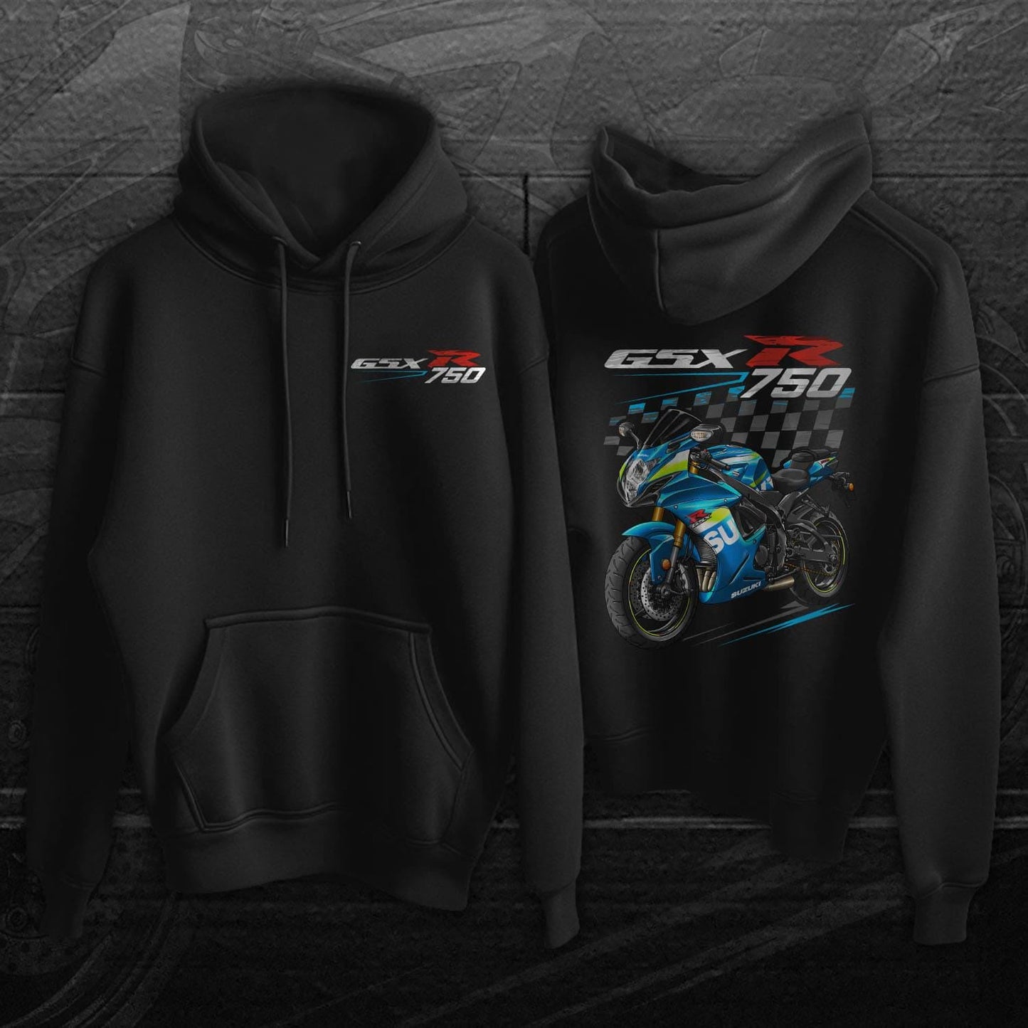 Suzuki GSX-R750 2015-16 Inspired Hoodie - Motorcycle Sweatshirt