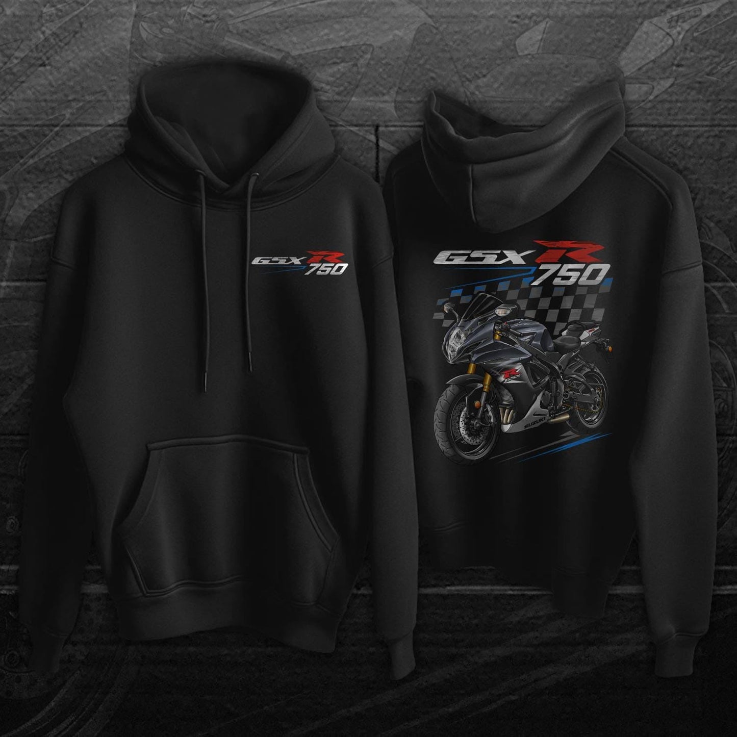 Suzuki GSX-R750 2015-16 Inspired Hoodie - Motorcycle Sweatshirt