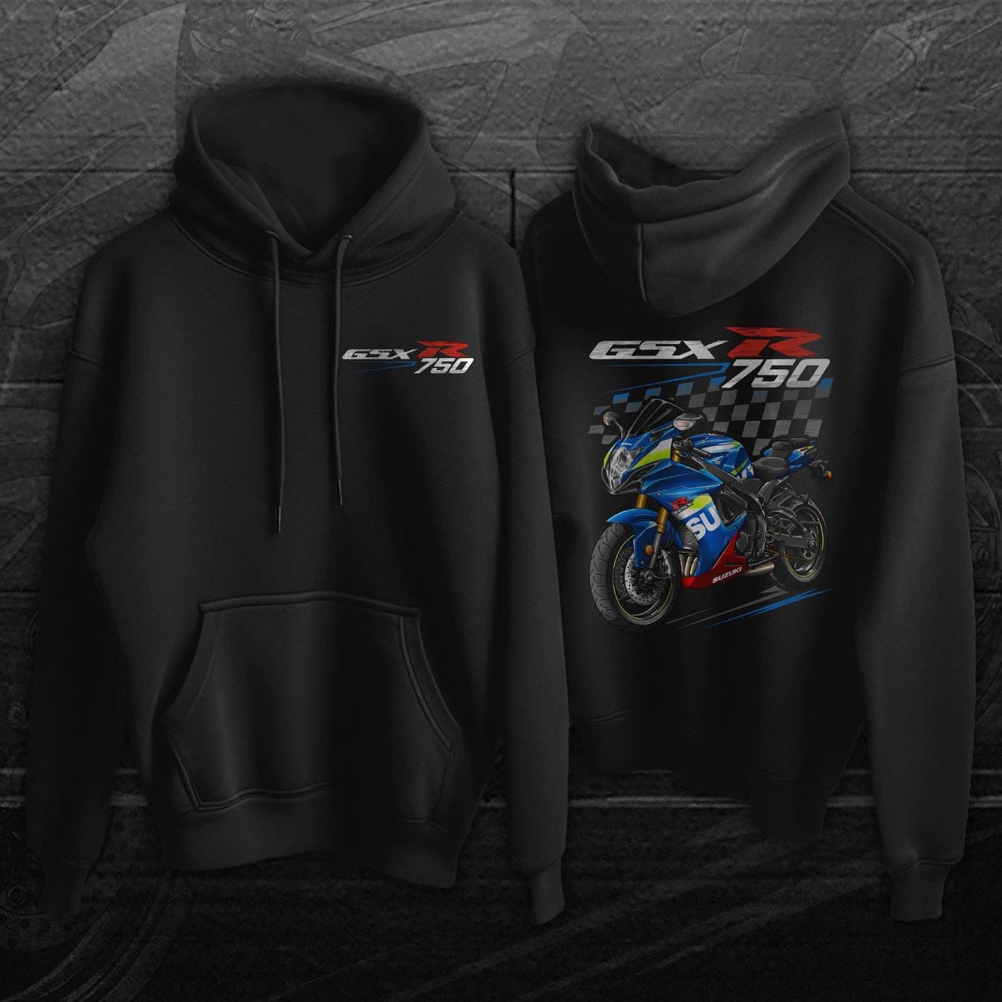 Suzuki GSX-R750 2015-16 Inspired Hoodie - Motorcycle Sweatshirt
