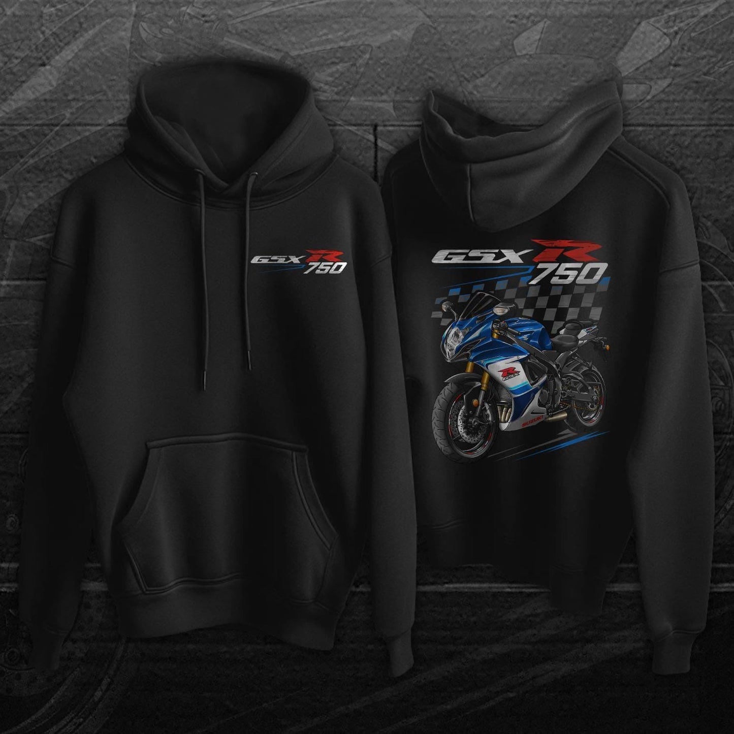 Suzuki GSX-R750 2015-16 Inspired Hoodie - Motorcycle Sweatshirt