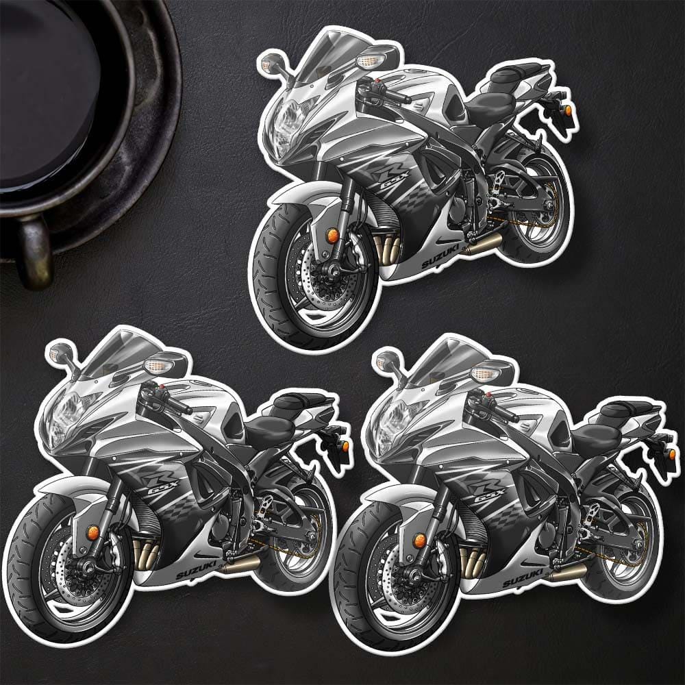 Suzuki GSX-R600 2011-15 Inspired Stickers - Set of 3 Biker Motorcycle Decals