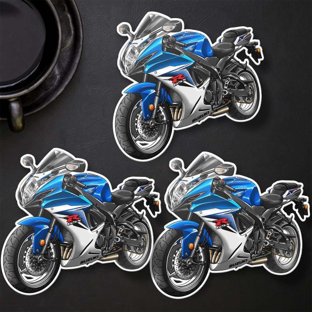Suzuki GSX-R600 2011-15 Inspired Stickers - Set of 3 Biker Motorcycle Decals