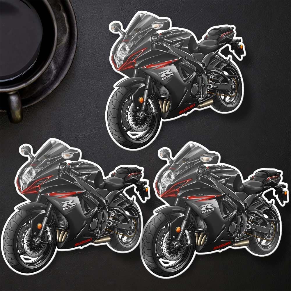 Suzuki GSX-R600 2011-15 Inspired Stickers - Set of 3 Biker Motorcycle Decals