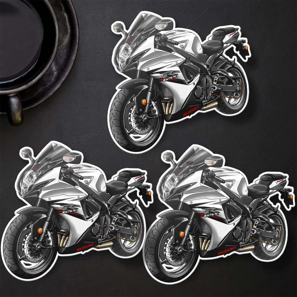 Suzuki GSX-R600 2011-15 Inspired Stickers - Set of 3 Biker Motorcycle Decals