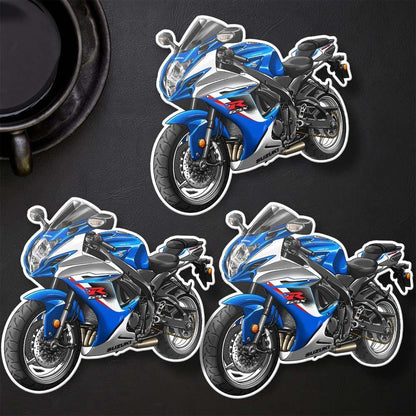 Suzuki GSX-R600 2011-15 Inspired Stickers - Set of 3 Biker Motorcycle Decals