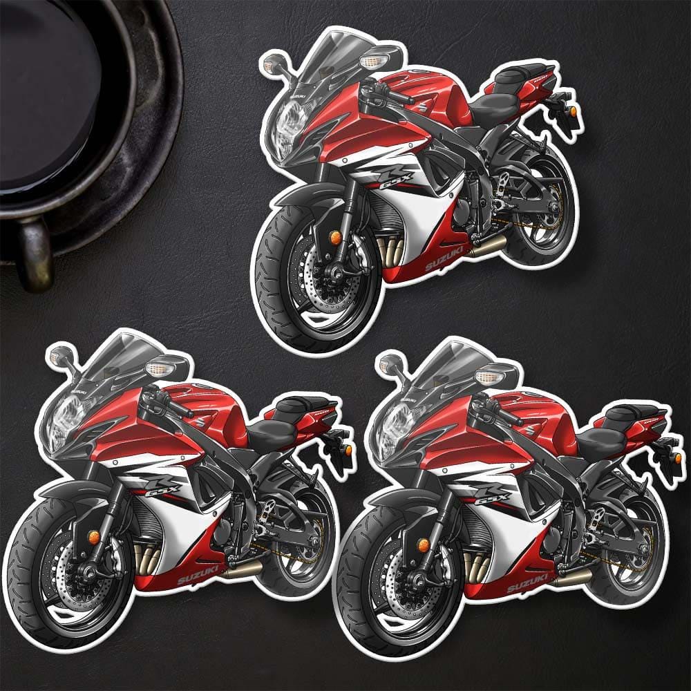 Suzuki GSX-R600 2011-15 Inspired Stickers - Set of 3 Biker Motorcycle Decals