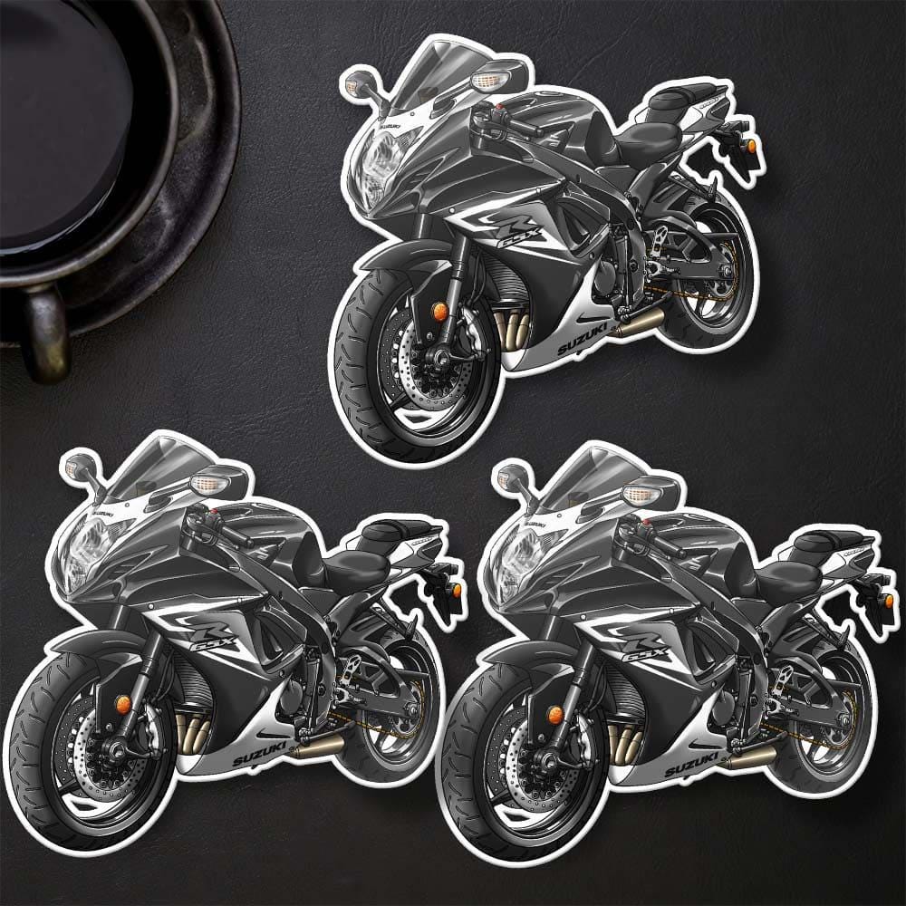 Suzuki GSX-R600 2011-15 Inspired Stickers - Set of 3 Biker Motorcycle Decals