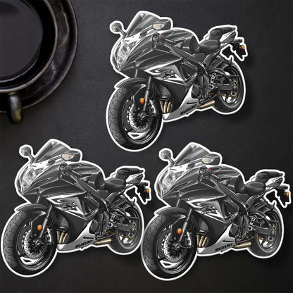 Suzuki GSX-R600 2011-15 Inspired Stickers - Set of 3 Biker Motorcycle Decals