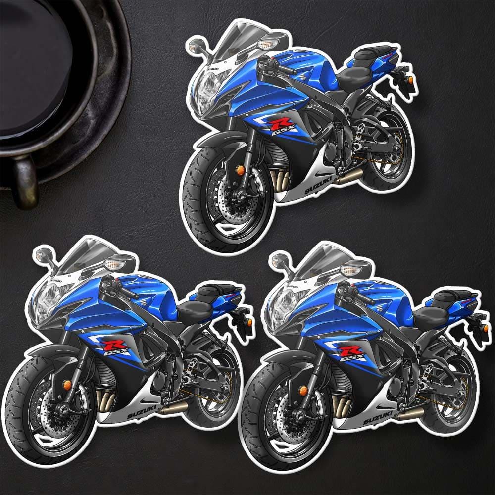 Suzuki GSX-R600 2011-15 Inspired Stickers - Set of 3 Biker Motorcycle Decals