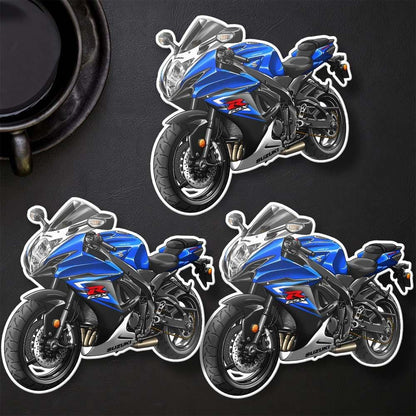 Suzuki GSX-R600 2011-15 Inspired Stickers - Set of 3 Biker Motorcycle Decals