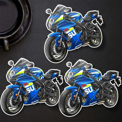 Suzuki GSX-R600 2011-15 Inspired Stickers - Set of 3 Biker Motorcycle Decals