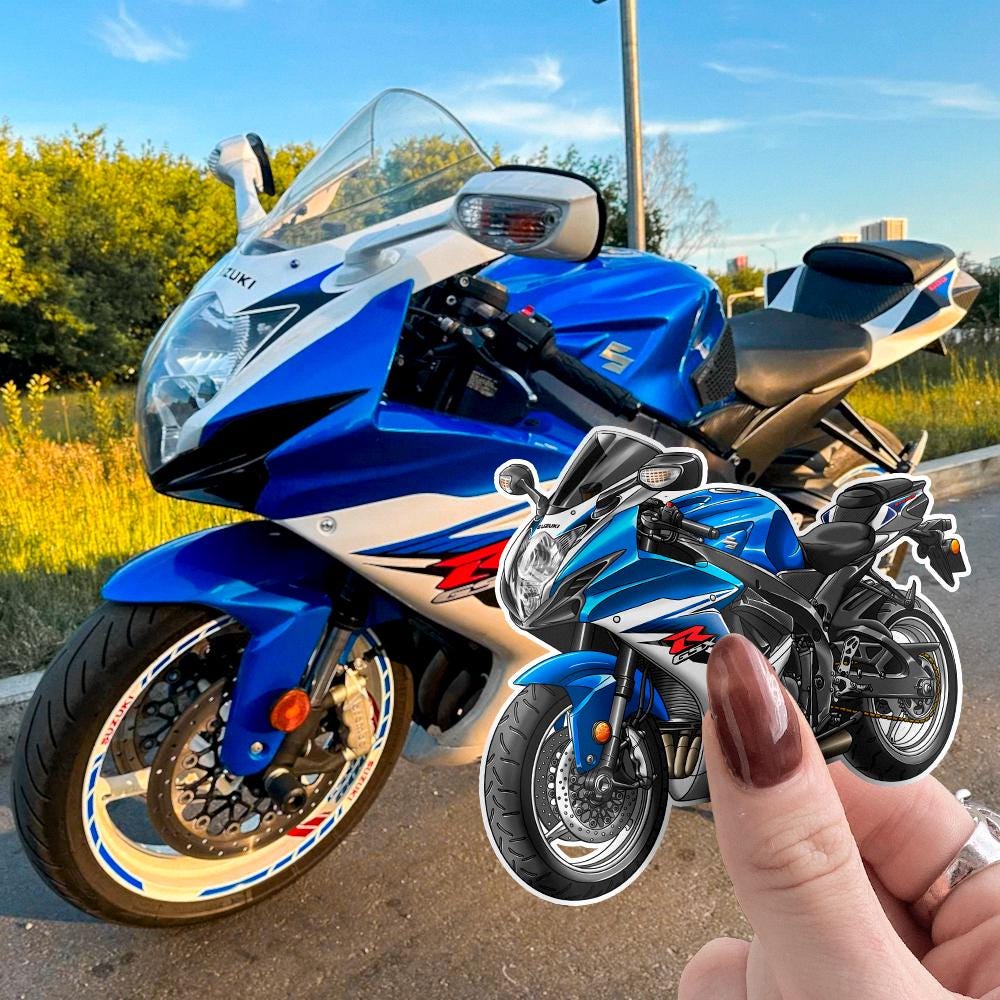 Suzuki GSX-R600 2019-22 Inspired Stickers - Set of 3 Biker Motorcycle Decals