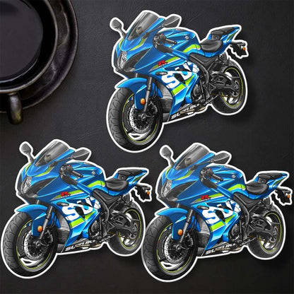 Suzuki GSXR 1000 2017-19 Inspired Stickers - Set of 3 Motorcycle Decals