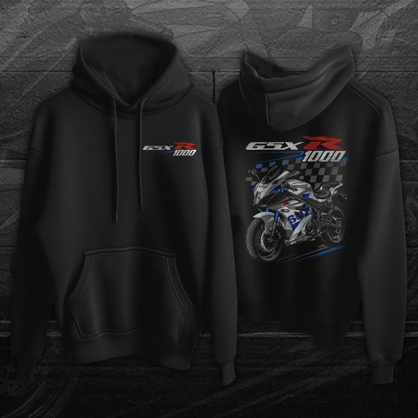 Suzuki GSXR 1000 2017-19 Inspired Hoodie - Motorcycle Sweatshirt