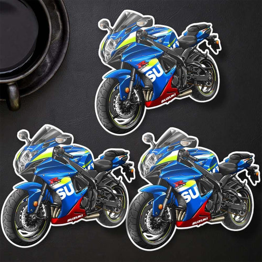 Suzuki GSX-R600 2016-18 Inspired Stickers - Set of 3 Biker Motorcycle Decals